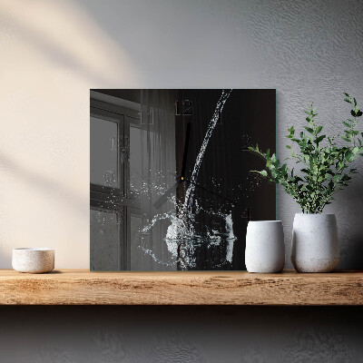 Wanduhr aus glas Wasser