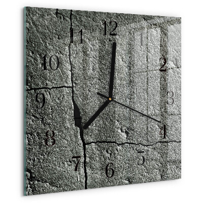 Wanduhr aus glas Naturstein