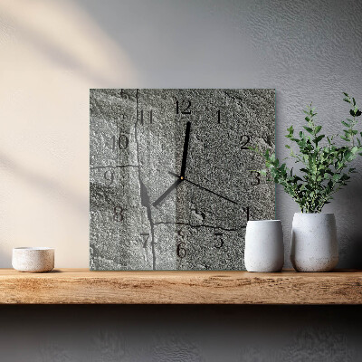Wanduhr aus glas Naturstein