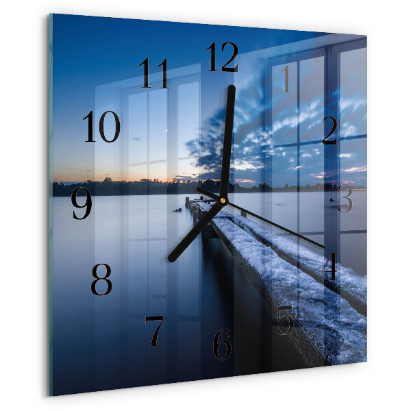 Wanduhr aus glas Landschaft
