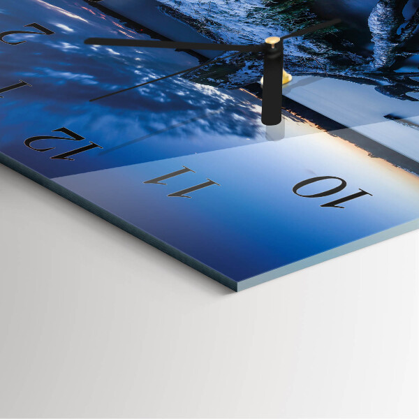 Wanduhr aus glas Landschaft