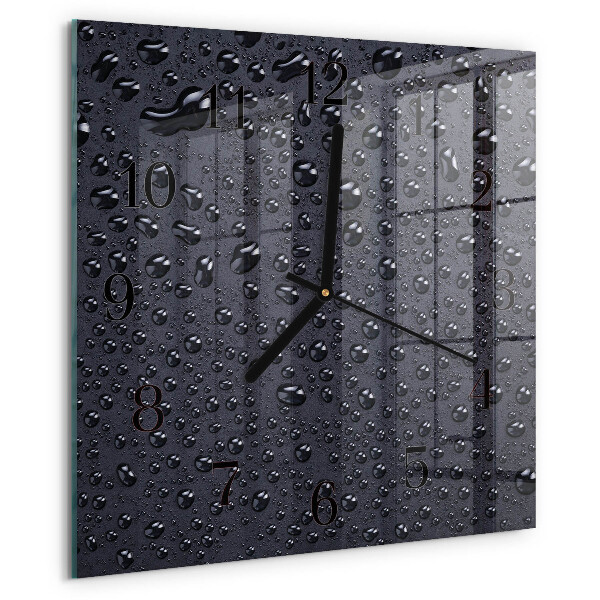 Wanduhr aus glas Tropfen