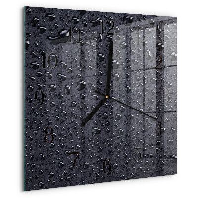 Wanduhr aus glas Tropfen
