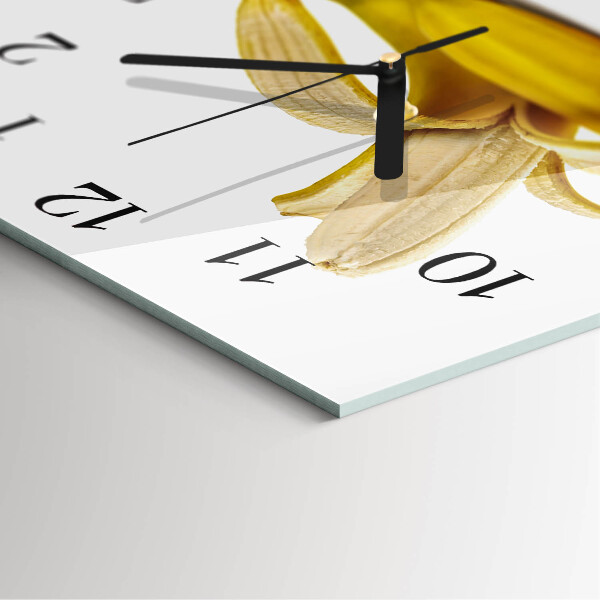 Wanduhr aus glas Bananen