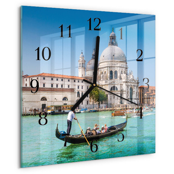 Wanduhr aus glas Venedig