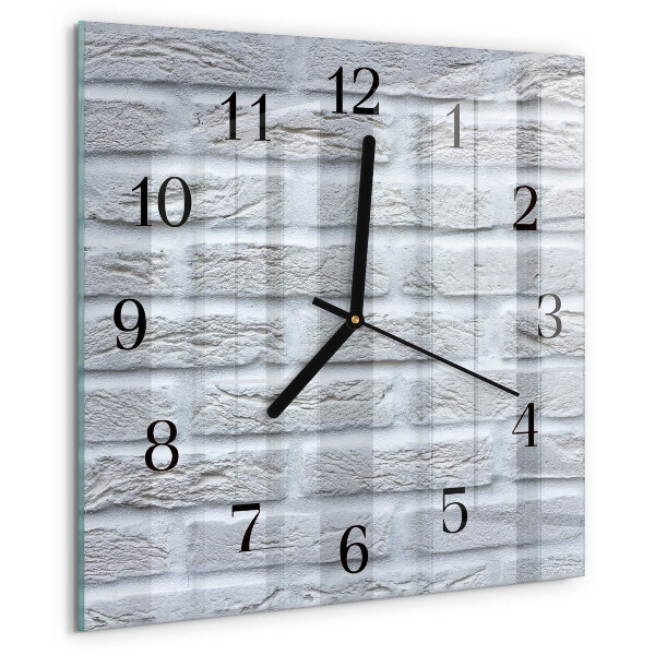 Wanduhr aus glas Klinker