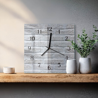 Wanduhr aus glas Klinker