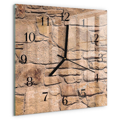 Wanduhr aus glas Steine