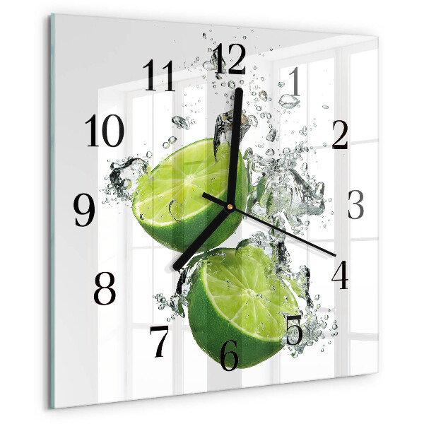 Wanduhr aus glas Kalziumkarbonat