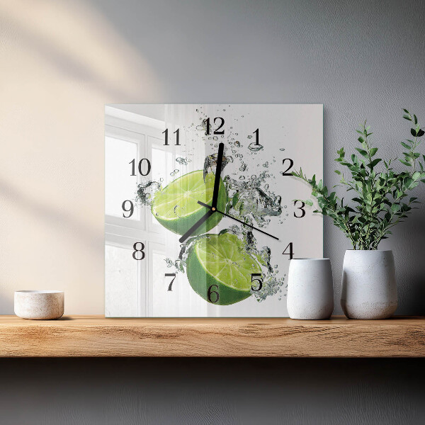 Wanduhr aus glas Kalziumkarbonat