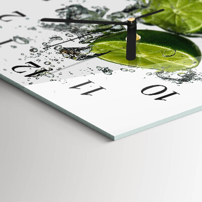 Wanduhr aus glas Kalziumkarbonat