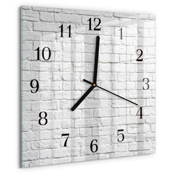 Wanduhr aus glas Ziegel