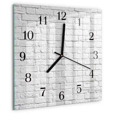 Wanduhr aus glas Ziegel