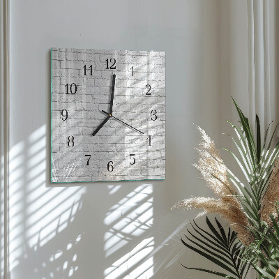Wanduhr aus glas Ziegel