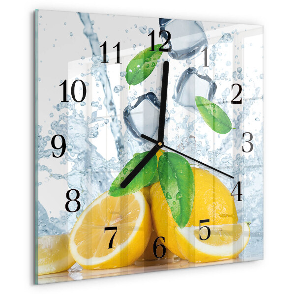 Wanduhr aus glas Zitronensäure