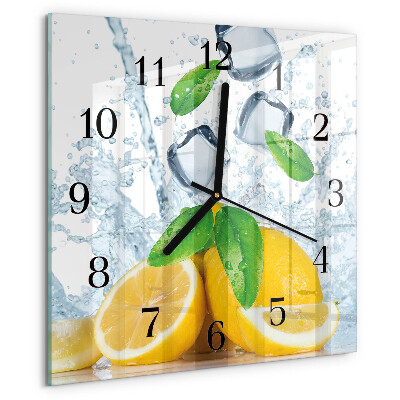Wanduhr aus glas Zitronensäure