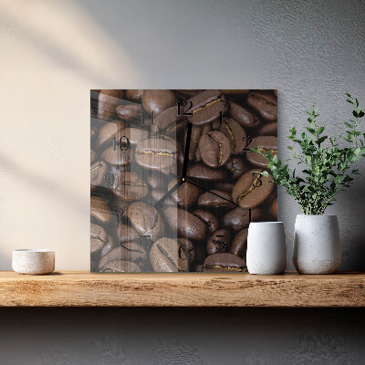 Wanduhr aus glas Kaffee