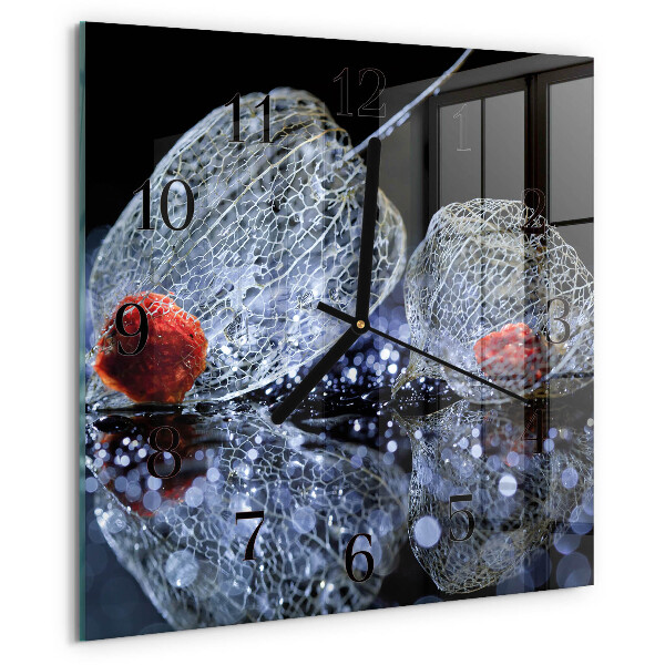 Wanduhr aus glas Stück