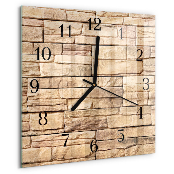 Wanduhr aus glas Klinker