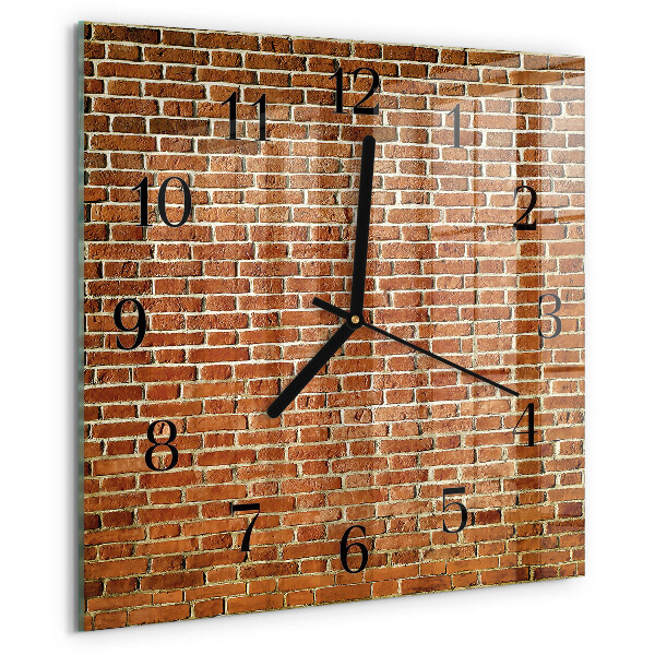 Wanduhr aus glas Ziegel