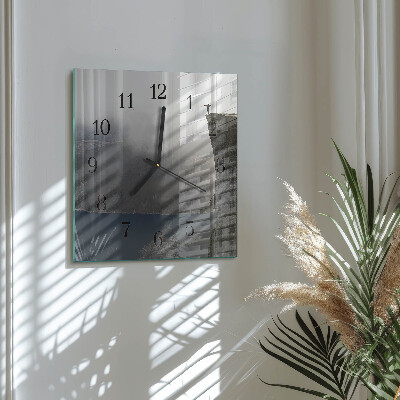 Wanduhr aus glas Abgrund