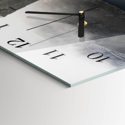 Wanduhr aus glas Abgrund