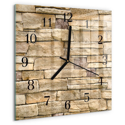 Wanduhr aus glas Wand