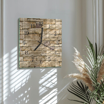 Wanduhr aus glas Wand