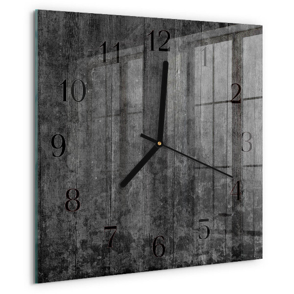 Wanduhr aus glas Holz