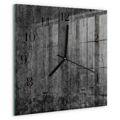 Wanduhr aus glas Holz