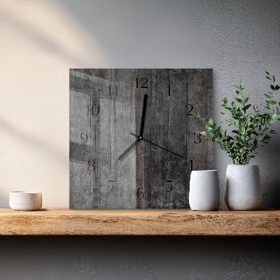 Wanduhr aus glas Holz
