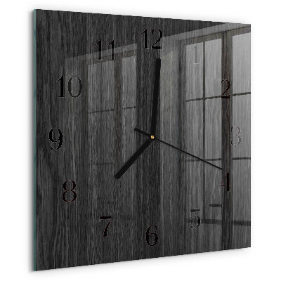 Wanduhr aus glas Holz