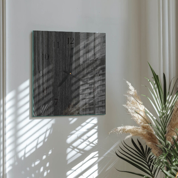 Wanduhr aus glas Holz
