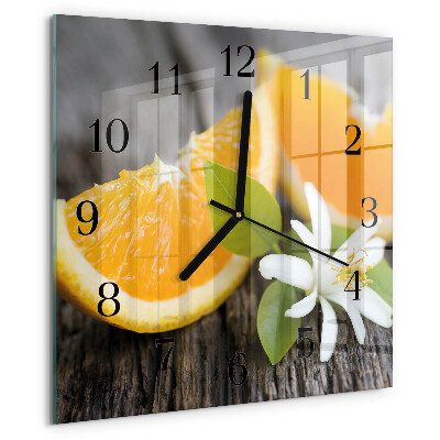 Wanduhr aus glas Zitronensäure
