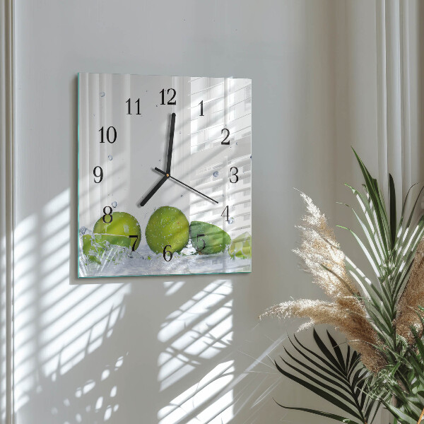 Wanduhr aus glas Limes