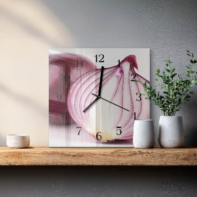 Wanduhr aus glas Zwiebel