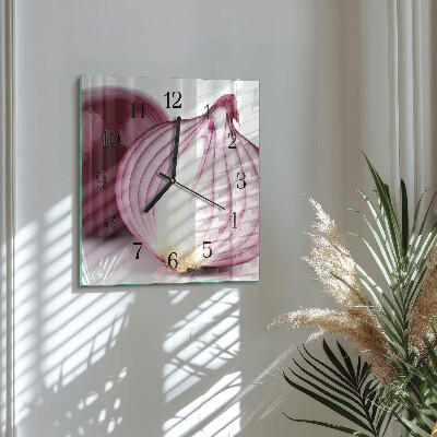 Wanduhr aus glas Zwiebel