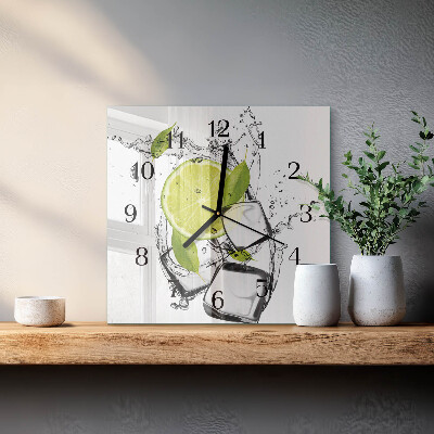 Wanduhr aus glas Kalziumkarbonat