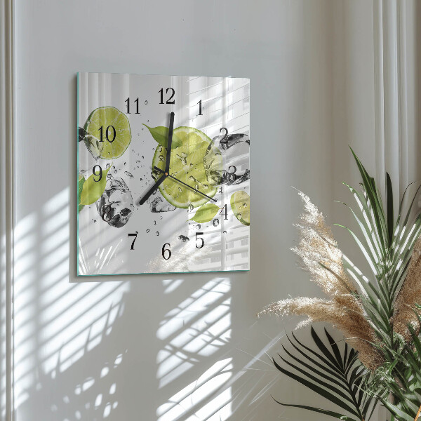 Wanduhr aus glas Kalziumkarbonat