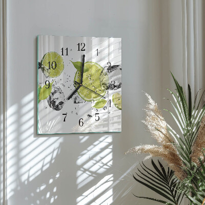 Wanduhr aus glas Kalziumkarbonat