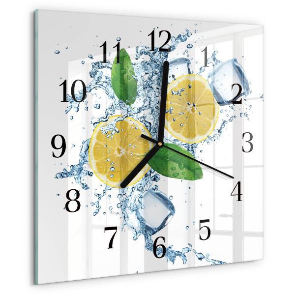 Wanduhr aus glas Zitronensäure
