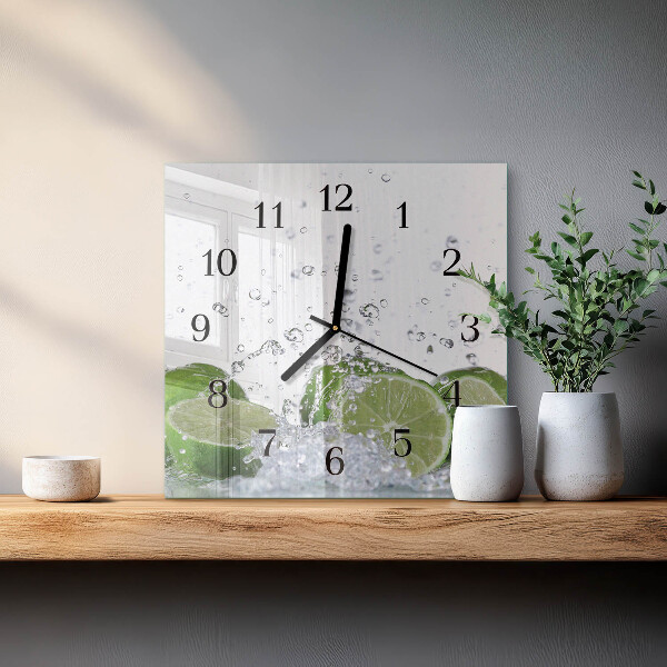 Wanduhr aus glas Kalziumkarbonat