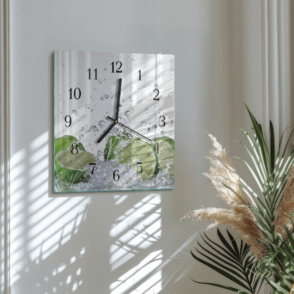 Wanduhr aus glas Kalziumkarbonat