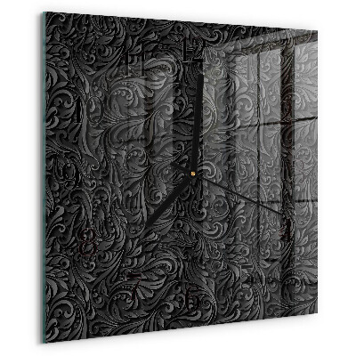 Wanduhr aus glas Muster