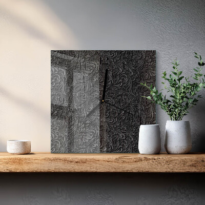 Wanduhr aus glas Muster