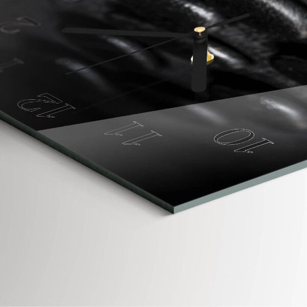 Wanduhr aus glas Zen-Steine