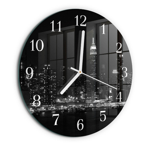 Glas wanduhr Horizont