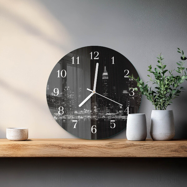 Glas wanduhr Horizont