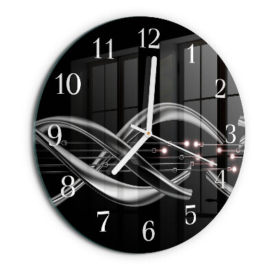 Glas wanduhr Abstraktion