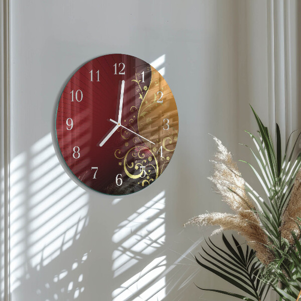 Glas wanduhr Abstraktion